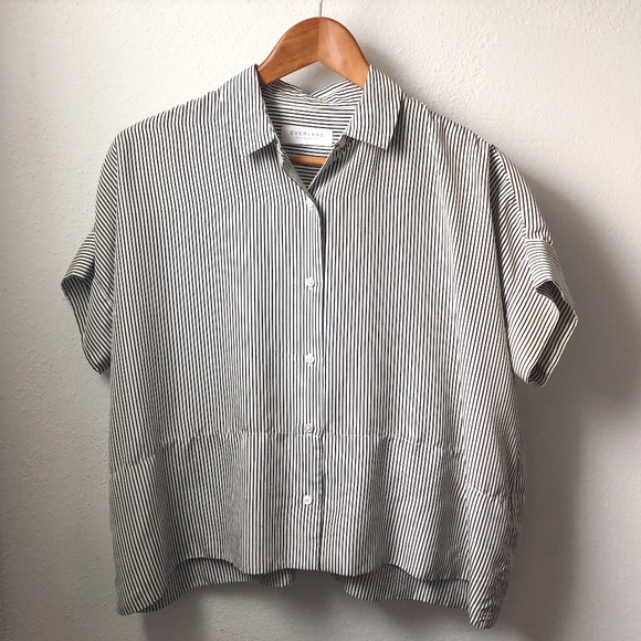 Everlane Tops - Everlane Clean Silk Square Shirt